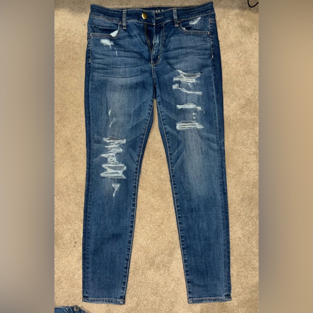 American eagle super stretch jeans size 12